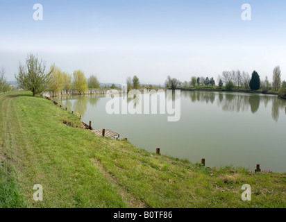 Twyford fishing lake in the vale of evesham country park Stock Photo