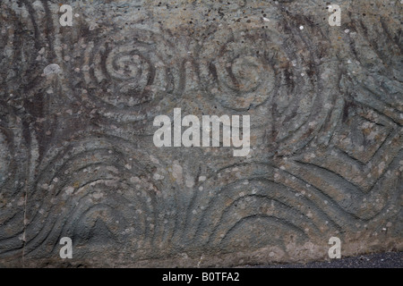 Carved stone neolithic spiral design, National Museum of Archaeology ...