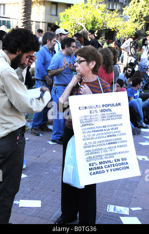 Demonstration marking 32nd anniversary of the Argentine coup d'etat Stock Photo