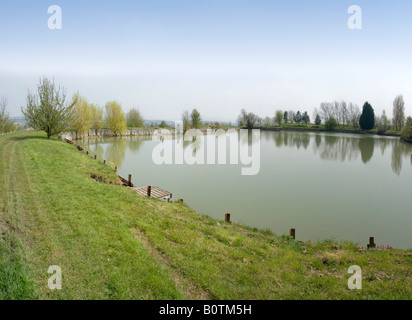 Twyford fishing lake in the vale of evesham country park Stock Photo