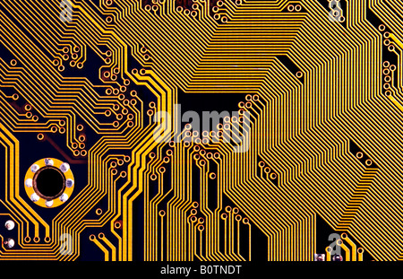 printed circuit - technology abstract Stock Photo