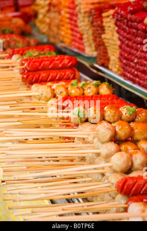 Bangkok Thailand Famous JJ Weekend Market Food and Food Stalls Stock Photo