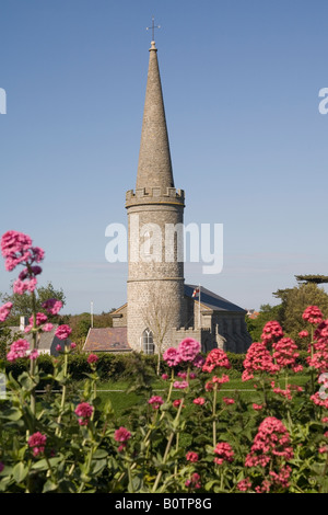 Channel Islands Guernsey Torteval church Stock Photo