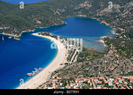 The Blue Lagoon of Olu deniz turkey Mediterranean coast national park Stock Photo