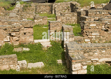 Ruins of settlements in ancient city of Sardes Turkey Stock Photo