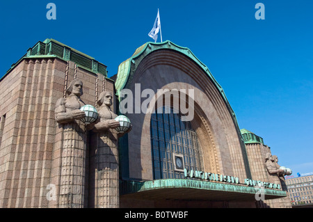 Helsinki Central Railway Station. Helsinki, Finland. Stock Photo