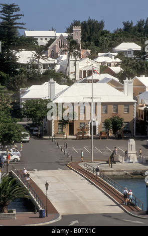 King's Square, St George, Bermuda Stock Photo