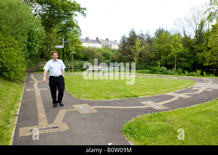 North West 200 circuit Riverside Gardens Armoy Antrim Northern Ireland Stock Photo