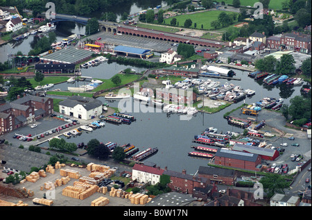 Stourport Marina in the West Midlands England Stock Photo