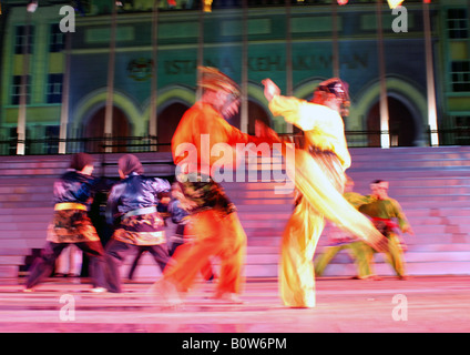 Malay martial art performance at Colours Of Malaysia celebration Stock Photo