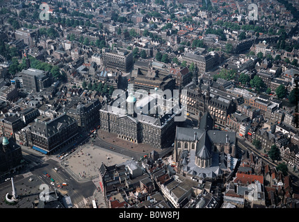 Royal Palace, castle square, Dam, Amsterdam, Netherlands, Europe Stock Photo