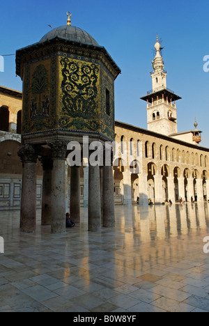 Grand Mosque of Damascus aka Umayyad Mosque, UNESCO World Heritage Site, Damascus, Syria, Middle East Stock Photo