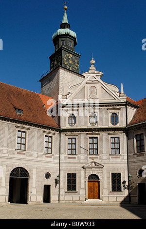 Renaissance Brunnenhof, Fountain Court, Residenz Palace, Munich, Bavaria, Germany Stock Photo