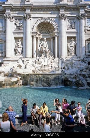 Fontana di Trevi, Trevi Fountain, Rome, Latium, Italy Stock Photo