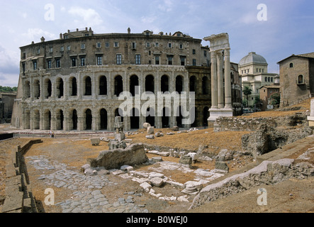 Theater of Marcellus, Temple of Apollo Sosianus, synagogue, Rome, Latium, Italy Stock Photo