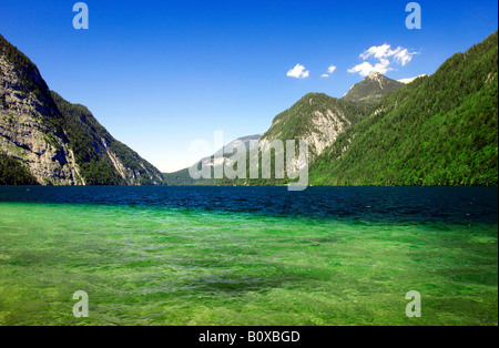 Lake Königssee , Berchtesgaden National Park, Berchtesgaden area, Upper ...