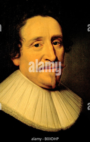 Portrait of Hugo Grotius Huig de Groot or Hugo de Gr 1640 Michiel Jansz van Mierenvelt Netherlands Holland Dutch Stock Photo