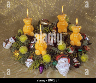 advent wreath Stock Photo