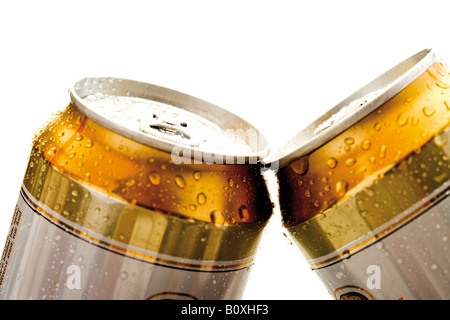 Beer cans, close-up Stock Photo