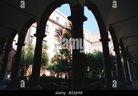 Courtyard of the Museo Archeologico Regionale Palermo Sicily Italy Stock Photo