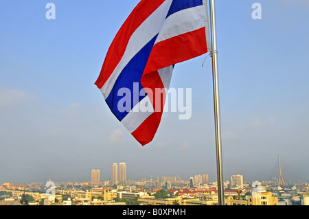 Panorama from the Golden Mount, Thailand, Bangkok Stock Photo