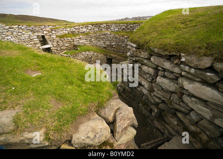The Broch of Clickimin, near Lerwick, Shetland Islands, Scotland, UK Stock Photo