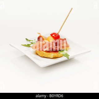 Sandwich with serrano ham Stock Photo