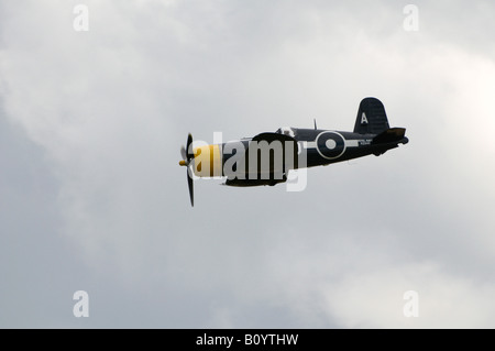 Chance Vought Corsair FG-1D Duxford Spring Air Show 2008 Stock Photo