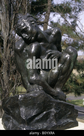 Smithsonian Institute museum Close up Sculpture by Rodin Figure of person   WASHINGTON DC USA Stock Photo