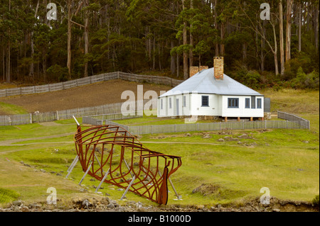 Shipwright's cottage at Port Arthur, Tasmania Stock Photo