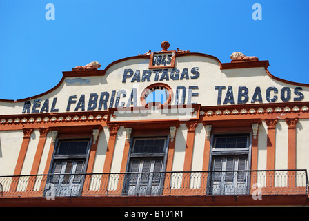 The Real Fabrica de Tabacos Partagas a tobacco factory in Havana Centro Stock Photo