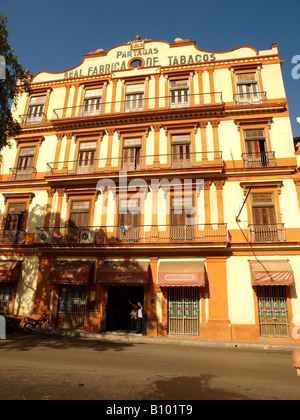 Real Fabrica de Tabacos Partagas has tours of the factory. Havana Cuba Stock Photo