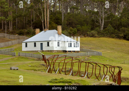 The Shipwright's cottage at Port Arthur, Tasmania Stock Photo