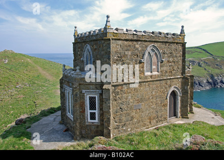 doyden castle near port quin in north cornwall,england, uk Stock Photo