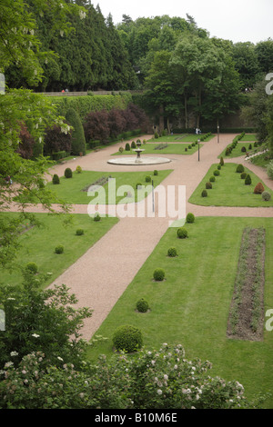 Formal public gardens in St Omer France Stock Photo