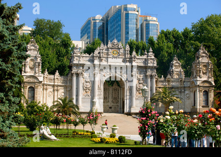 The Dolmabahce palace in istanbul Stock Photo