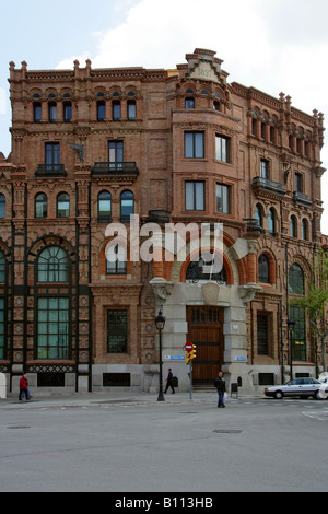 Central Catalana de Electricidad, Corner of Carrer de Roger de Flor and Avinguda de Vilanova, Barcelona, Spain Stock Photo