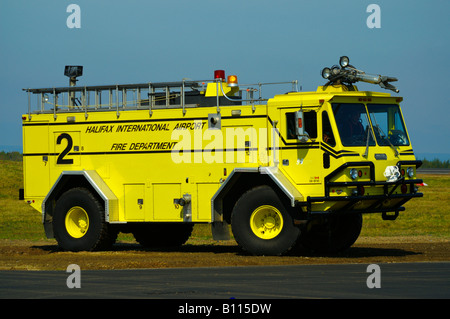 Halifax International Airport fire truck. Stock Photo