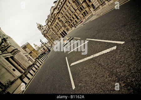 Empty street in the city of London Stock Photo