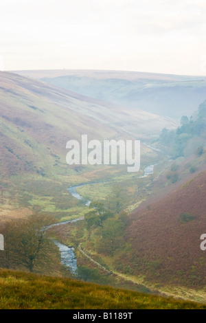 Autumn, River Barle, Simonsbath, Exmoor National Park, Somerset ...