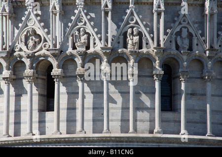 Pisa, Baptisterium, Wanddetail Stock Photo
