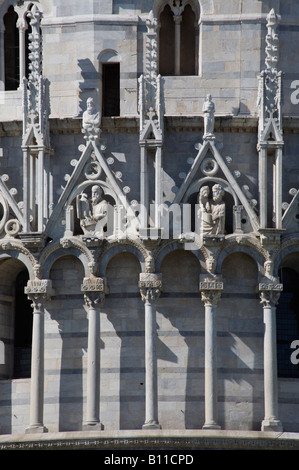 Pisa, Baptisterium, Wanddetail Stock Photo