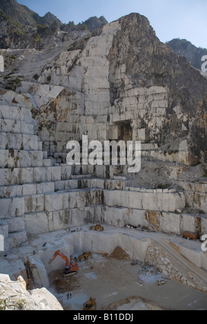 Carrara, Marmorsteinbruch, Stock Photo