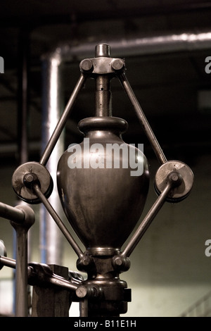 Counter Weight on an Old Steam Engine Stock Photo