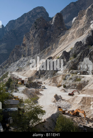 Carrara, Marmorsteinbruch, Stock Photo