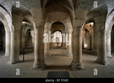 Dijon, Abteikirche St-Bénigne, ab 1001, Blick in die Rotunde Stock Photo