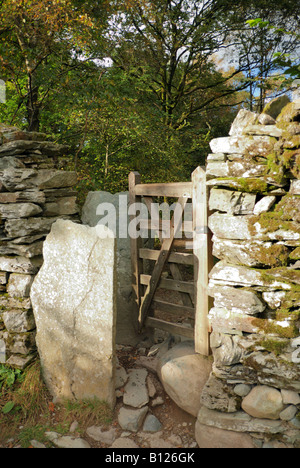 Stile near Grasmere Stock Photo