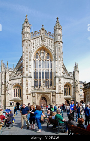 Bath Abbey Entrance Stock Photo - Alamy