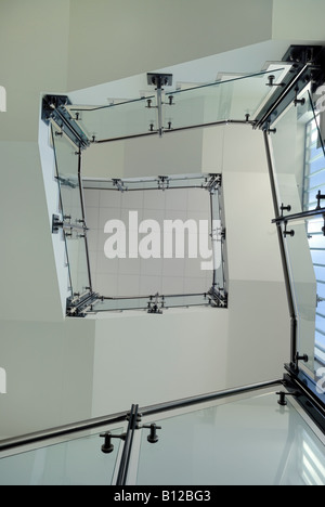 Stairwell in a modern building Stock Photo