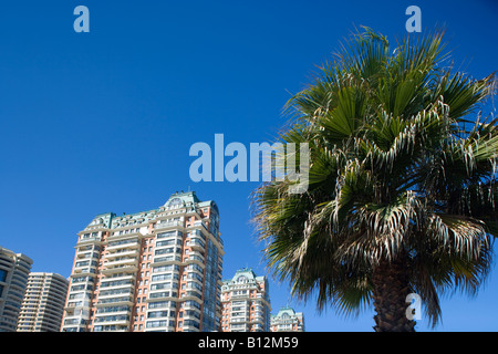 PUERTO PACIFICO BUILDINGS PROMENADE  VINA DEL MAR CHILE Stock Photo